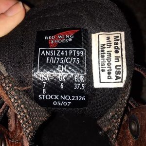 Red Wing Boots Size 7 Never Worn